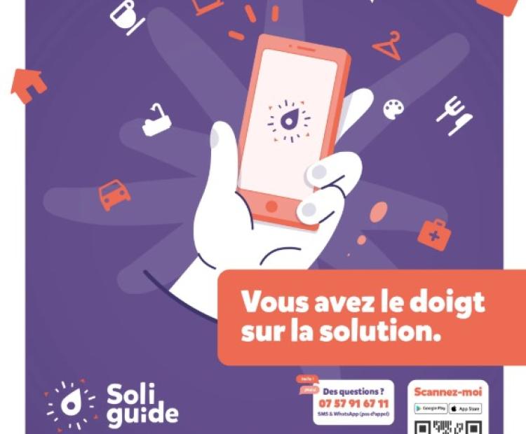 Soliguide est une plateforme numérique gratuite qui recense et cartographie les ressources et services utiles pour les personnes en situation de précarité ou d’exclusion, mais aussi pour les professionnels et bénévoles qui les accompagnent.