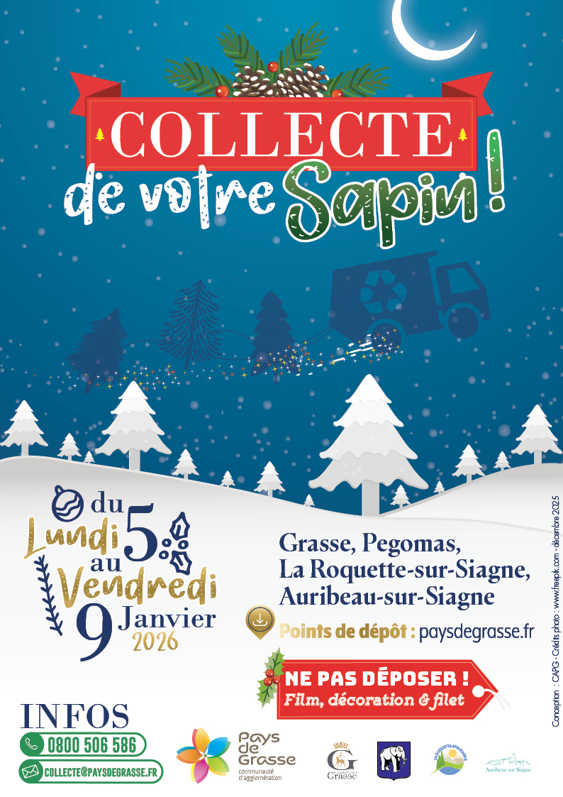 Collecte sapins noël CAPG