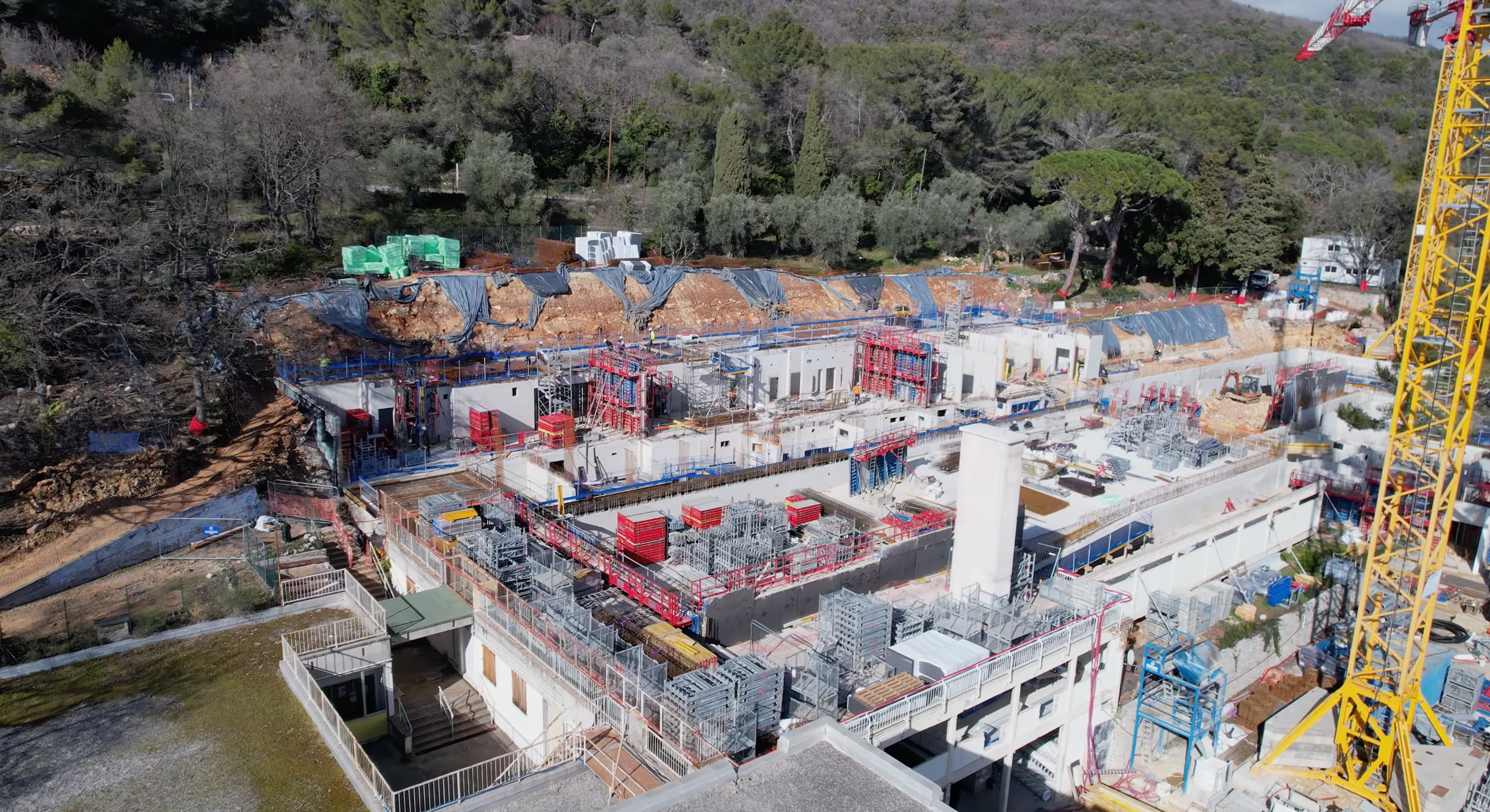 Restructuration de la piscine Altitude 500 (Vues de drone) (Février 2026)