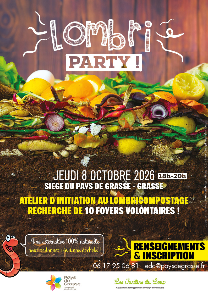 Lombri party Pays de Grasse lombricomposteurs